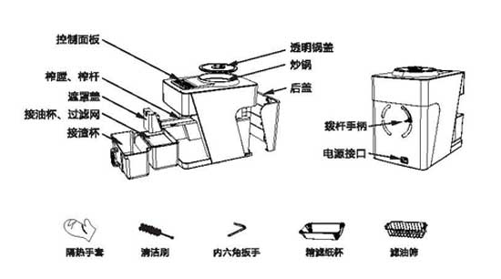 家用榨油機的組成、清潔、維護